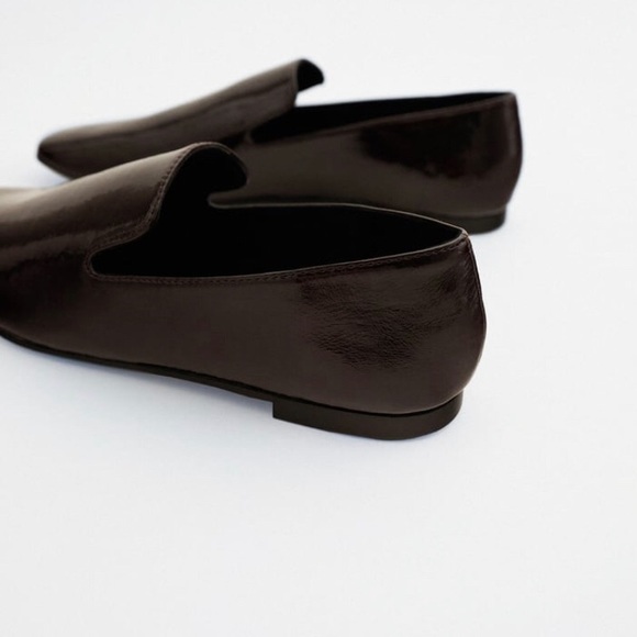 Zara | Low Heel Loafers Size 7.5 Brown - Picture 3 of 8